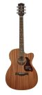 A-50-CE Richwood Master Series handmade auditorium OOO guitar, solid mahogany & mahogany, satin finish, cutaway, Fishman Isys+