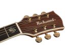 A-70-EVA Richwood Master Series handmade auditorium OOO guitar, solid spruce & rosewood, ebony fb, real abalone, vintage, Fishman