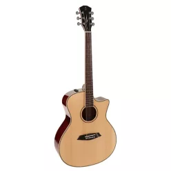   A3GSNT Sire Guitars A3 Series Larry Carlton acoustic grand auditorium guitar with SIB electronics and cutaway, natural