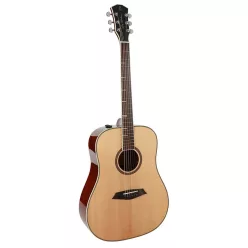   A4DSNT Sire Guitars A4 Series Larry Carlton acoustic dreadnought guitar, solid top and back (roasted top)with SIB electronics, natural