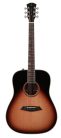 A4DSVS Sire Guitars A4 Series Larry Carlton acoustic dreadnought guitar, solid top and back (roasted top) with SIB electronics, sunburst