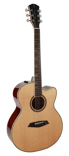 A4GSNT Sire Guitars A4 Series Larry Carlton acoustic grand auditorium guitar, solid top and back (roasted top) with SIB electronics, natural