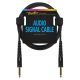AC-222-075 Boston  audio signal cable, 6.3mm jack stereo to 6.3mm jack stereo, 0.75 meter