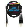 AC-232-075 Boston  audio signal cable, 2x 6.3mm jack mono to 6.3mm jack stereo, 0.75 meter