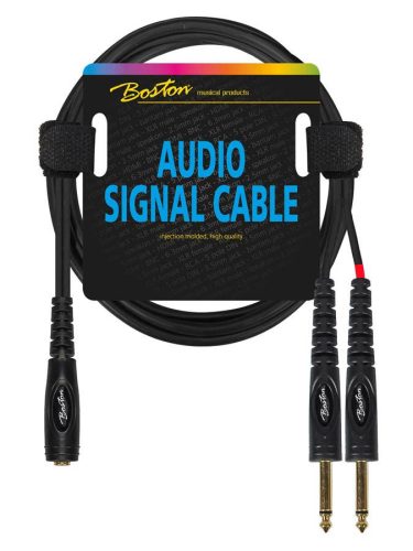 AC-243-300 Boston  audio signal cable, 6.3mm female jack stereo to 2x 6.3mm jack mono, 3.00 meter