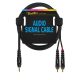 AC-276-030 Boston  audio signal cable, 2x RCA to 3.5mm jack stereo, 0.30 meter