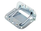 AC125 Proel  hinge with lid support, 2 pcs, nickel plated, 106 X 106 mm