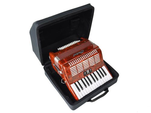 AFB-2012 Boston  accordion foam case, black, 2 back straps, for 12 basses 3 row diatonic