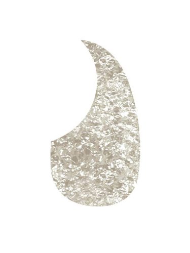 AG-100-PW Boston  pickguard, acoustic, teardrop model, self adhesive, pearl white