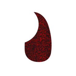   AG-100-RR Boston  pickguard, acoustic, teardrop model, self adhesive, tiger red