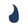 AG-100-SBU Boston  pickguard, acoustic, teardrop model, self adhesive, sparkling blue