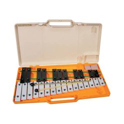   AG-27K Angel  glockenspiel, deluxe model, 27 notes, G-A, in mixed colors case, with 2 pairs of mallets