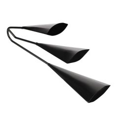 AG-3 Hayman  agogo bell, black, 3-tone, small