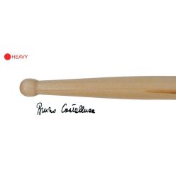   AGN-CAS-R Agner  Bruno Castelluci signature drumsticks, pair, hickory, red/heavy weight, 14,5 x 410 mm.