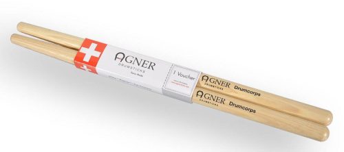 AGN-DC Agner  marching Drum-Corps, pair, hickory, 18,3 x 395 mm.
