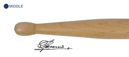 AGN-REC-B Agner  Rene Creemers signature drumsticks, pair, hickory, blue/medium weight, 16,3 x 410 mm.