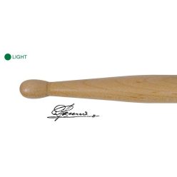   AGN-REC-G Agner  Rene Creemers signature drumsticks, pair, hickory, green/light weight, 16,3 x 410 mm.