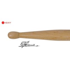   AGN-REC-R Agner  Rene Creemers signature drumsticks, pair, hickory, red/heavy weight, 16,3 x 410 mm.