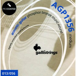   AGP1356 Galli ProCoated Phosphor Bronze string set acoustic, phosphor bronze wound, medium, 013-056