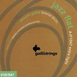   AJF1047 Galli Jazz Flat string set acoustic tape wound, extra light, 010-014-023-030-039-047