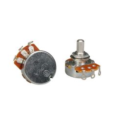   ALP1MG-A39 Alpha  1MEG audio potentiometer, solid shaft, short bushing .250", 3/8" diameter, for pickguard mount