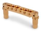 ALTOM-G TonePros  aluminum tune-o-matic bridge, metric/for import guitars, bell brass saddles, gold