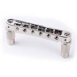   ALTOM-N TonePros  aluminum tune-o-matic bridge, metric/for import guitars, bell brass saddles, nickel