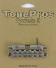 ALTOM-N TonePros  aluminum tune-o-matic bridge, metric/for import guitars, bell brass saddles, nickel