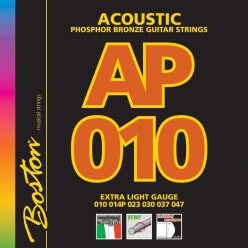   AP-10 Boston  string set acoustic, phosphor bronze, extra light, 010-014-023-030-037-047