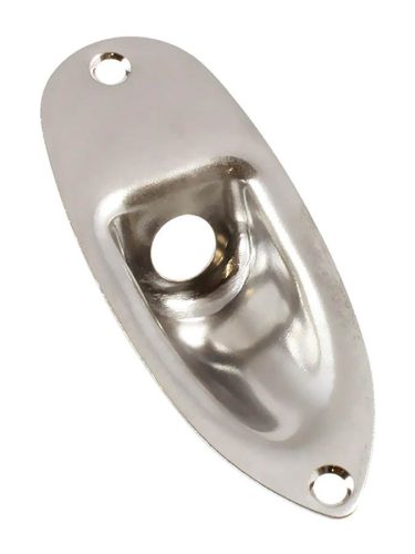 AP0610001 Allparts  jackplate for Strat, with mounting screws, nickel