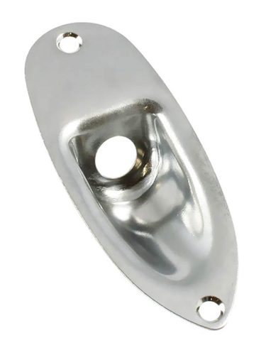 AP0610010 Allparts  jackplate for Strat, with mounting screws, chrome