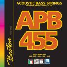 APB-455 Boston  string set acoustic, bass 5-string phosphor bronze, medium, 045-065-080-100-125 longscale