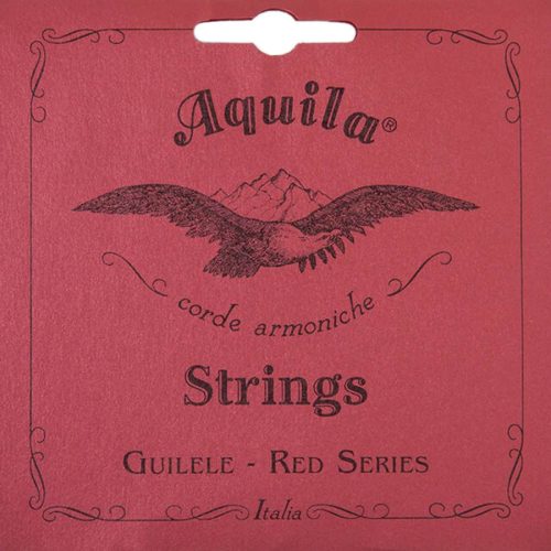 AQ-153C Aquila Red Series guilele/guitalele string set, for 17" scale, E-tuning E-A-D-g-b-e (wound 4th, 5th and 6th)