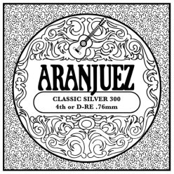   AR-304 Aranjuez Classic Silver D-4 string, silverplated wound nylon, medium gauge