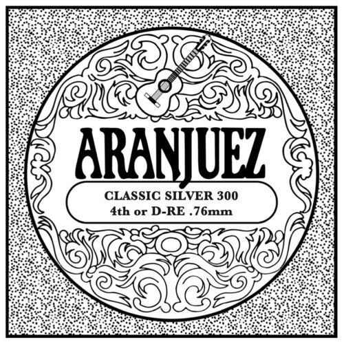 AR-304 Aranjuez Classic Silver D-4 string, silverplated wound nylon, medium gauge