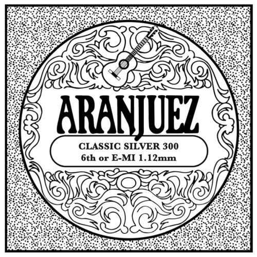 AR-306 Aranjuez Classic Silver E-6 string, silverplated wound nylon, medium gauge