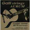 AR-70 Galli Aurum string set classic, gold bronze wound, clear nylon trebles,  hard tension