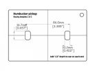 ART-HB Boston  pickup routing template humbucker