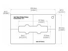 ART-JB/B Boston  pickup routing template JB bridge