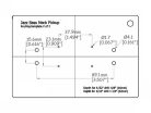 ART-JB/N Boston  pickup routing template JB neck