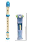 ASRB-101CBL Angel  soprano recorder, (ASRB-101-BU) key: C, Baroque system, ABS, 2-piece, 325 mm, blue and cream