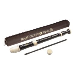   ASRB-301 Angel  soprano recorder, key: C, Baroque system, ABS, 3-piece, 310 mm, black-ivory