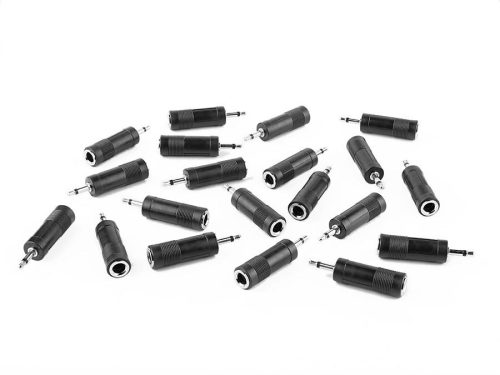 AT-100/20 Boston  adaptor, 6,3mm jack female mono, 20 pcs bulk pack, 3,5mm jack male mono