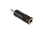 AT-120-G/20 Boston  adaptor, 6,3mm jack female stereo, 20 pcs bulk pack, 3,5mm jack male stereo, gold