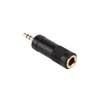 AT-120-G Boston  adaptor, 6,3mm jack female stereo, 3,5mm jack male stereo, gold