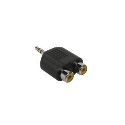   AT-128 Boston  adaptor, 2 x RCA female, 3,5mm jack male stereo