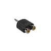 AT-128 Boston  adaptor, 2 x RCA female, 3,5mm jack male stereo