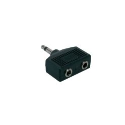   AT-135 Boston  adaptor, 2 x 3,5 jack female mono, 3,5mm jack male mono