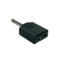   AT-160 Boston  adaptor, 2x 6,3 jack female mono, 6,3mm jack male mono