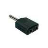 AT-160 Boston  adaptor, 2x 6,3 jack female mono, 6,3mm jack male mono